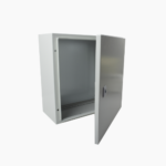 (PST-2530-15A) Gabinete de Acero IP66 Uso en Intemperie (250 x 300 x 150 mm) con Placa Trasera Interior Metálica y Compuerta Inferior Atornillable (Incluye Chapa y Llave T). - Image 3