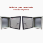(PST-2530-15A) Gabinete de Acero IP66 Uso en Intemperie (250 x 300 x 150 mm) con Placa Trasera Interior Metálica y Compuerta Inferior Atornillable (Incluye Chapa y Llave T). - Image 5