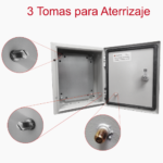 (PST-2530-15A) Gabinete de Acero IP66 Uso en Intemperie (250 x 300 x 150 mm) con Placa Trasera Interior Metálica y Compuerta Inferior Atornillable (Incluye Chapa y Llave T). - Image 8