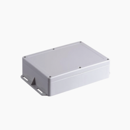 (TXG-01-551) Gabinete Plástico para Exterior (IP65) de 160 x 220 x 100 mm Cierre por Tornillos Metálicos. Tiene Orejas para instalación a muro.