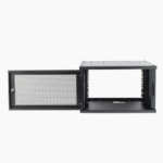Gabinete Linkedpro 19in con montaje de pared, puerta perforada y chapa de seguridad