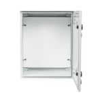 (PST-4050-20P) Gabinete de Poliéster IP65 Uso en Intemperie (400 x 500 x 200 mm) con Placa Trasera Interior de Plástico (Incluye Chapa y Llave).